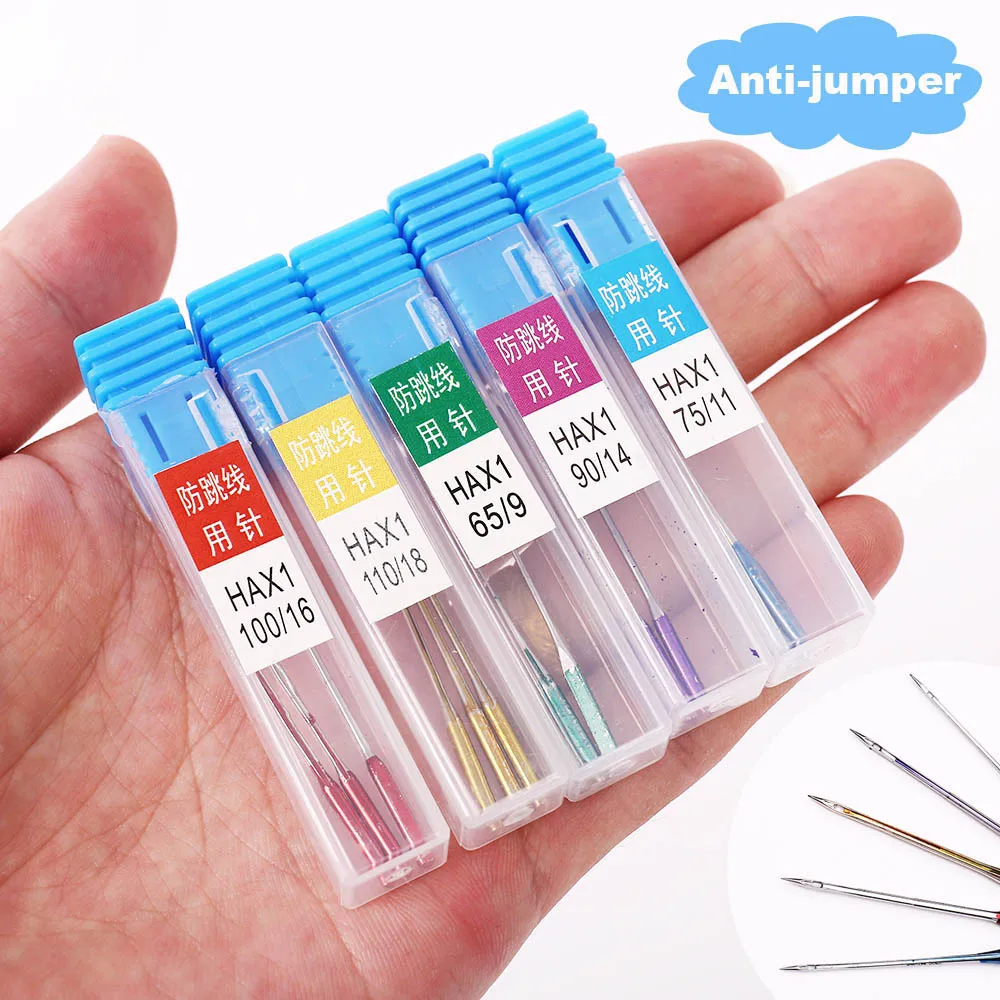 Sewing Machines Needles Anti-jump Universal 11/75 14/90 16/100 18/110 Multi-size Packing Accessories Stainless Steel Home