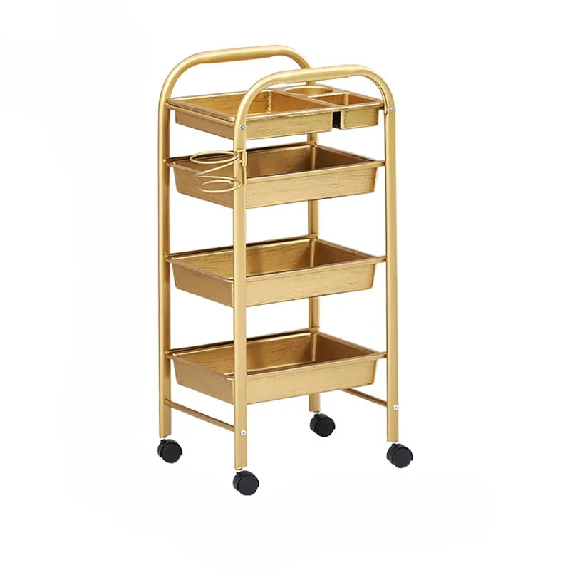 

Multifunctional Barber Cart, European Style, Home, Villa, Salon, Tool Cart with Wheels, Large Capacity