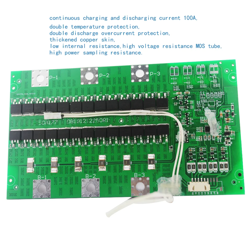 100A charge discharge current BMS 3S 10.8V Lipo Battery PCM/BMS Protection Board