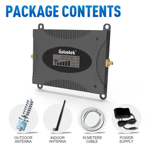 Lintratek Mobilförstärkare 2G 3G 4G Band 5 CDMA 850Mhz mobil signalförstärkare Yagi Antenn Signalförstärkare skickas från USA 12 best sales Lintratek signalförstärkare - №2