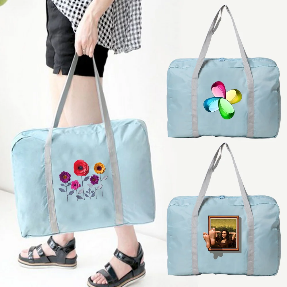 

Легкая дорожная сумка, складная сумка большой емкости, повседневная 3D серия, минималистичные портативные сумки для путешествий, отдыха и фитнеса