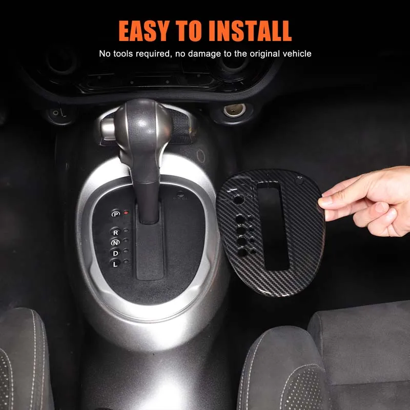 

For 2011-2019 Nissan juke/Infiniti ESQ gear decorative panel ABS carbon fiber pattern (in-line automatic transmission)