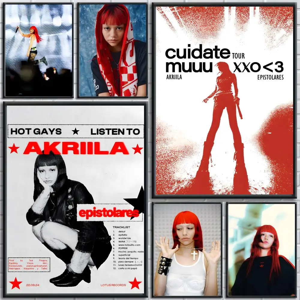 

Singer Rapper A-Akriila Poster Trendy And Easy-to-Apply Wall Art Stickers For Home Decor And Dorm Room Walls