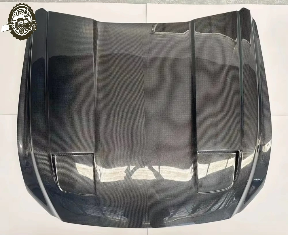 

New High Quality Carbon Fiber Vented Engine Hood Mustang 6th Generation 2015-2023 Lightweight Performance Replacement
