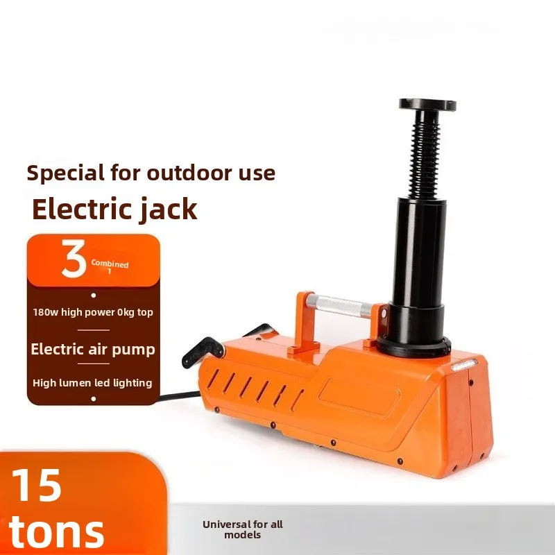 Automotive Electric Hydraulic Jack 15Ton Heavy Duty Lift Tool For Emergency Car, SUV Off-Road Vehicle Road Breakdown Maintenance