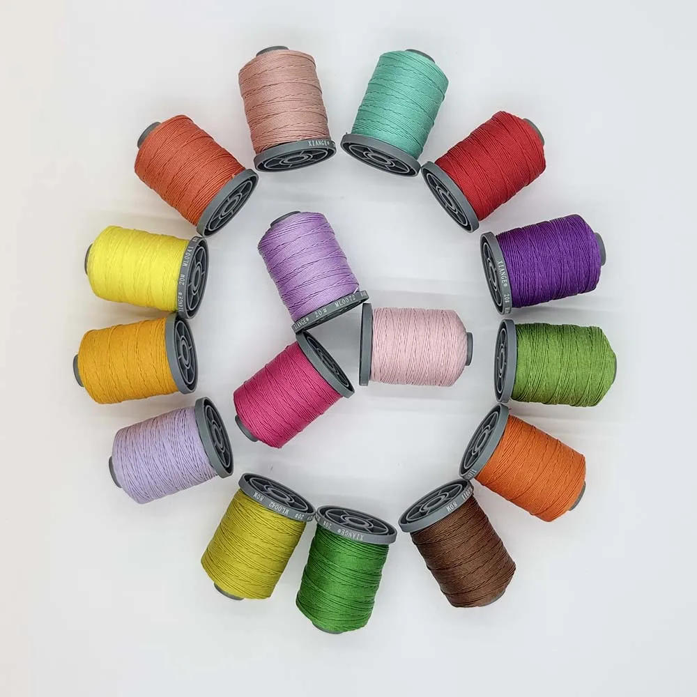 XianGe Polyester Wax Hand Sewing Thread for Leather Shoes Denim DIY Stitching Twist round Line for Machine And Strap Crafting