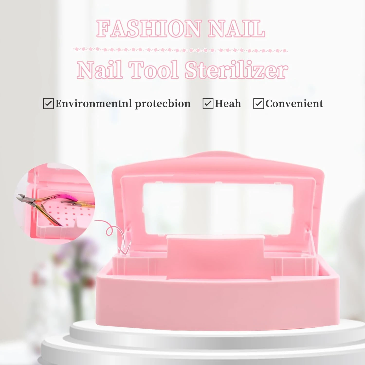 Effortless and Efficient Plastic Sterilizing Tray with Convenient Storage Organizer for Professional Beauty Tools - Handy Profes