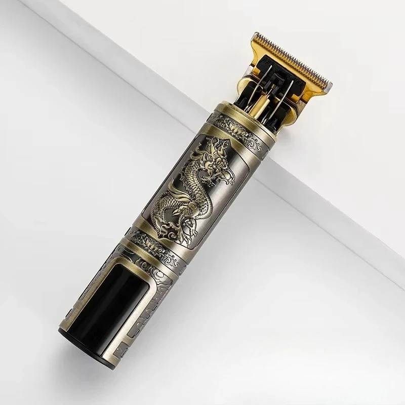 ماكينة تشذيب الشعر بشحن USB ماكينة قص الشعر الكهربائية العتيقة ماكينة حلاقة محمولة هدية لصديقها الاحترافي