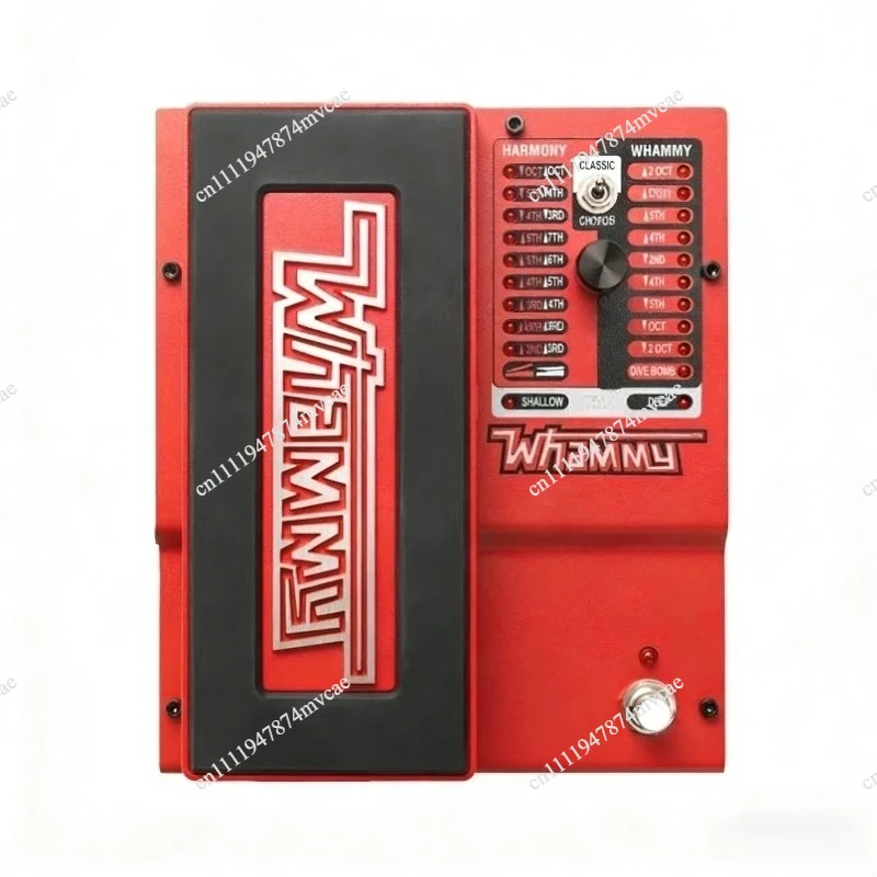 Pedal de efectos Whammy DT DigiTech Drop Tune para guitarra con ajuste ascendente para efectos de martillado y sujeción, y función de drop.