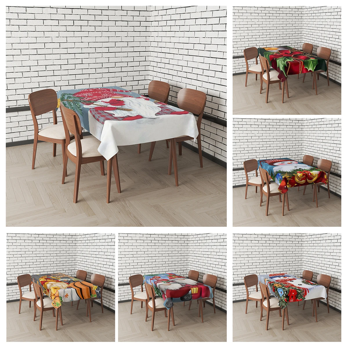 Home tablecloths for dining table decoration Natural and Animal Styles rectangular table accessories cloth Anti-stain tablecloth