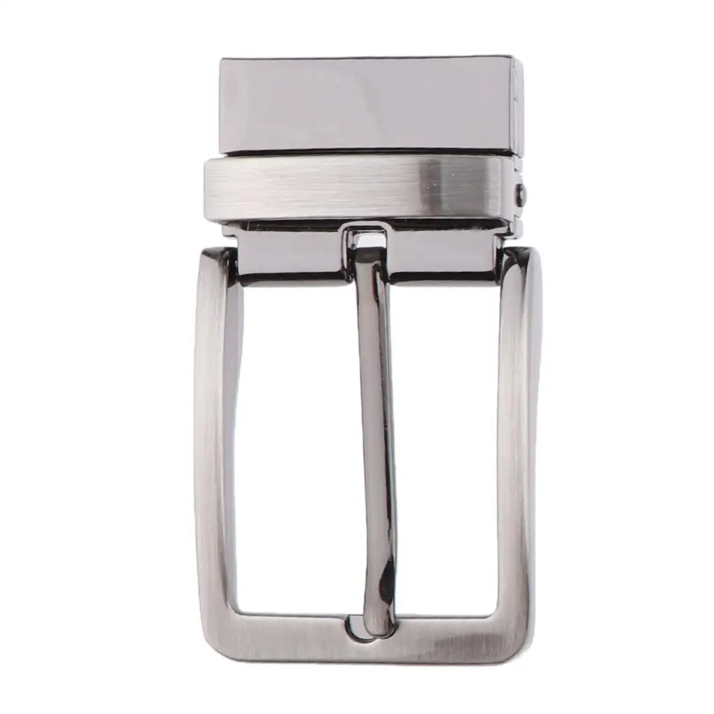 Metal Belt Buckle Replacement Reversible Pin Rectangular Design for Men’s Western Belts Accessories