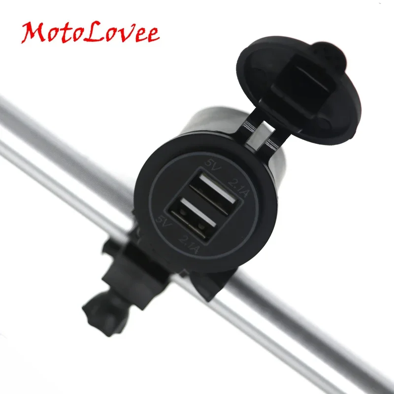 

MotoLovee 4.2A Dual USB Car Phone Charger Motorcycle ATV Universal 12V/24V Modified Faucet Charger