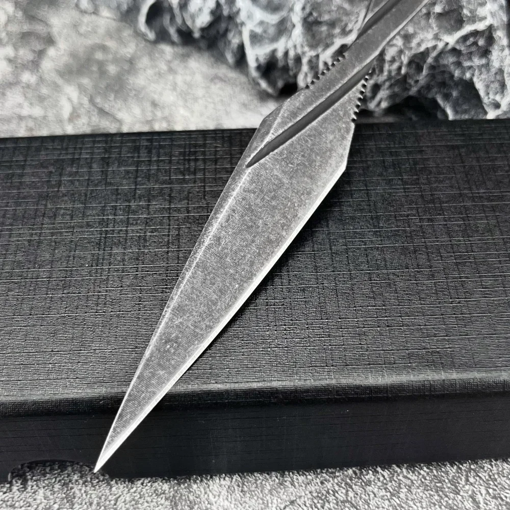 C21001 Hand Stabbing Fixed Blade Knife Sharp 8Cr13Mov Blade Survival Hunting Rescue Tactical Knife EDC Outdoor Tool with Sheath