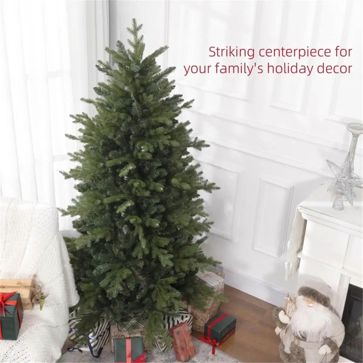 

6ft Artificial Christmas Tree - Pre-Lit Festive Decor for Holiday Cheer