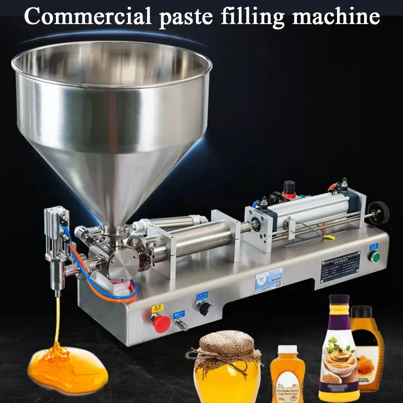 

Cream Honey Single Head Filling Machine Cosmetic Liquid Shampoo Oil Paste Potatoes Sauce Bottle Filler