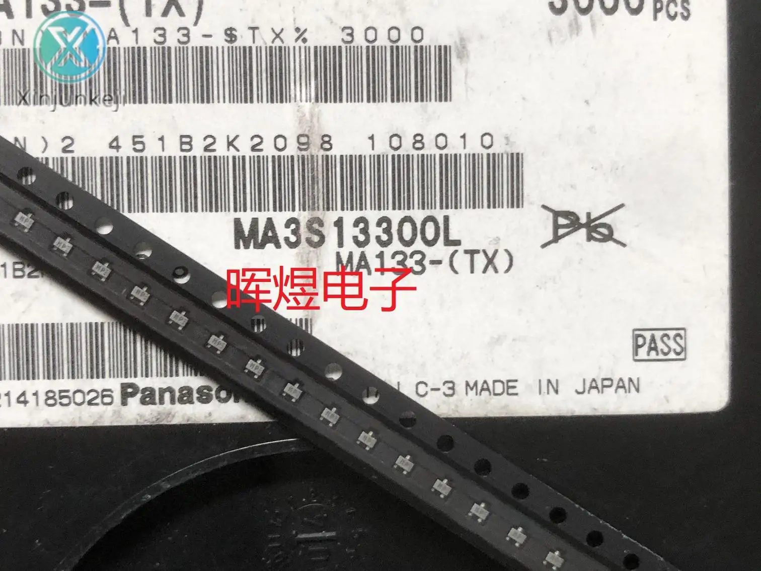 10pcs orginal new MA3S13300L MA133 SMD switching diode SOT323 screen MP