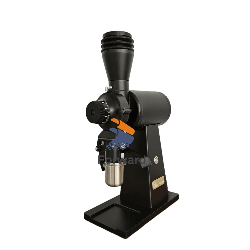 Commercial 90mm Titanium Alloy Flat Burr Coffee Bean Grinder Industrial Ghost Teeth Coffee Grinder for Cafe Hotel Restaurant