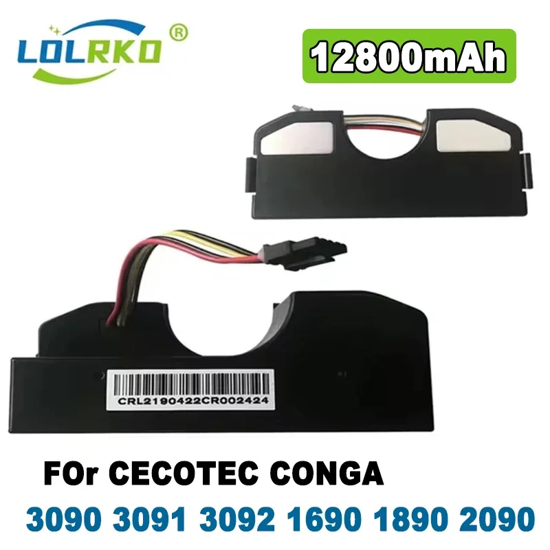 

100% Original 12800mAh Battery Pack for CECOTEC CONGA 3090 CONGA 3091 CONGA 3092 Fits 05173 6800mAh / 44.40Wh 14.8V Li-ion