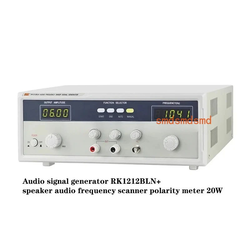 Speaker audio frequency sweeper polarity meter,Audio signal generator RK1212BLN+,  resolution 0.01Vrms