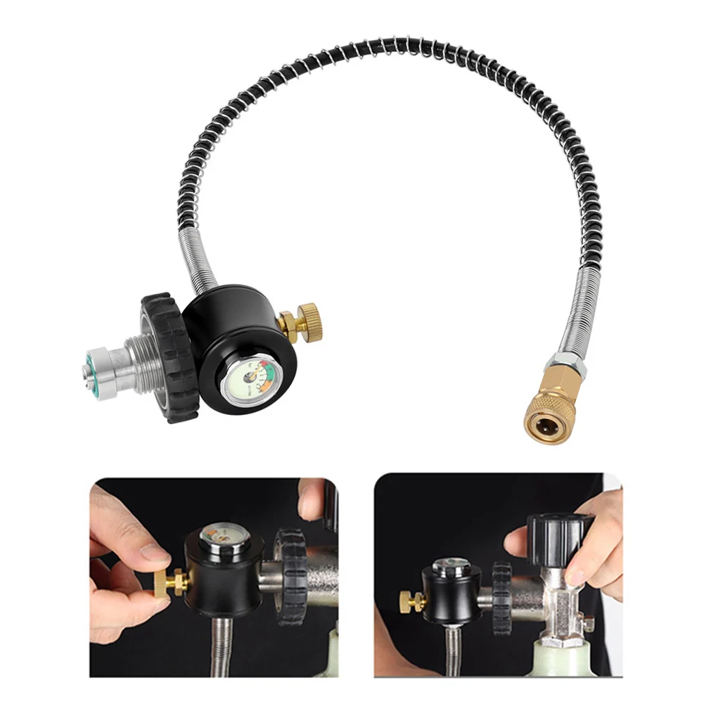 Airfill Connector For Diving Connector 93*49*44mm AirFill Connector Adapter Brass Component External Thread for g5 8