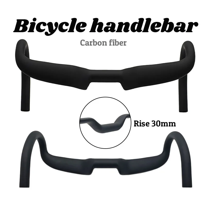 T1000 Vollcarbon-Rennradlenker mit 30mm Erhöhung, Gravel-Cockpit, interne Kabelführung, 400/420/440mm Fahrradteile