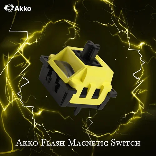 Akko-interruptor magnético Flash, interruptor lineal 25gf de alta precisión, prelubrado para Sensor Hall, teclado magnético personalizado para jugar