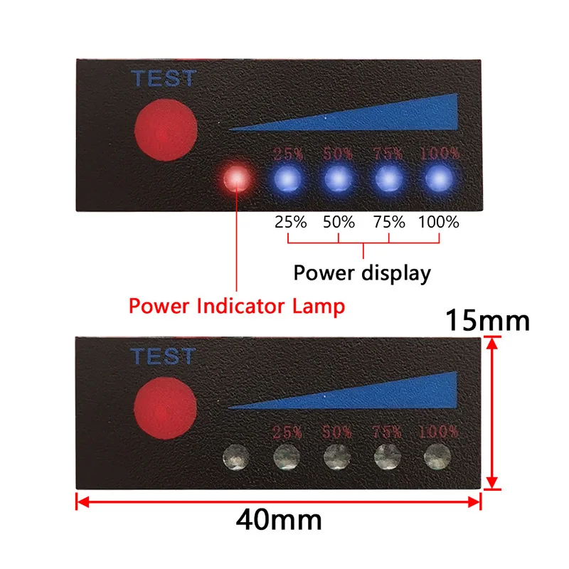Tester Indicador de Nível com Display LCD, Li-ion, Lipo, Lithium Battery, Module Capacity Meter, 2S, 3S, 4S, 18650