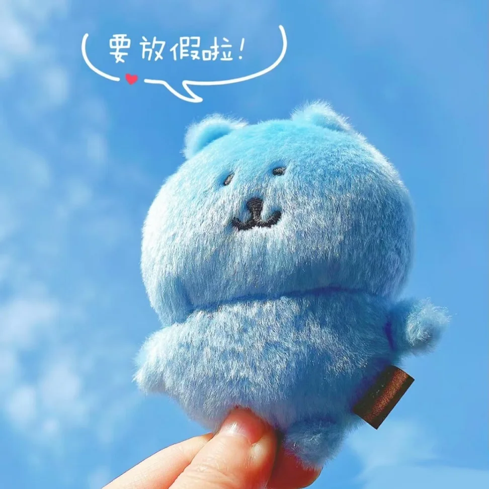 Hot carino scherzo orso piccolo ciondolo peluche bambola cartone animato borsa portachiavi bambola bambola ciondolo decorazione regalo di compleanno per bambini