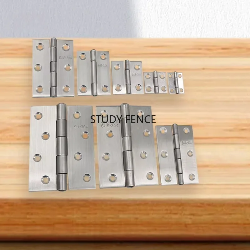 

4PCS 304 Stainless Steel Hinges, Home Folding Door Hinges,indoor Cabinet/door/window Hinges, Household Hardware Accessories