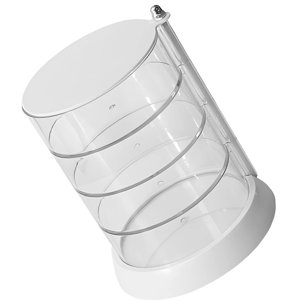 

Multi Layer Jewelry Storage Display Stand Clear Rotatable Organizer for Earrings Necklaces Rings Watches Hair Clips Large