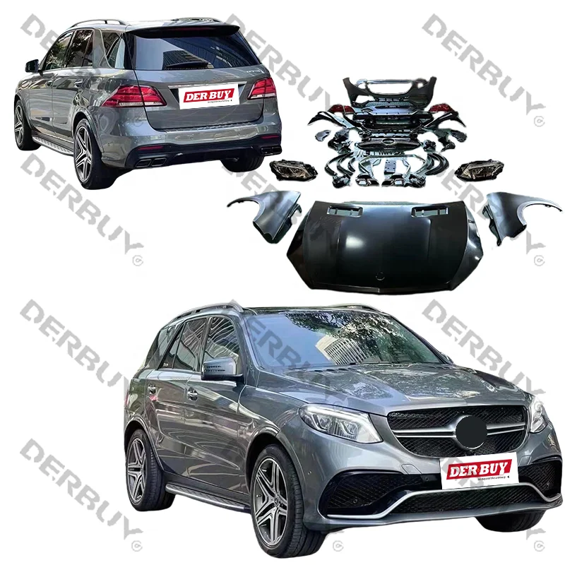 

Derbuy bodykit for Mer cedes benz ML W164 bodykit 2005-2010 facelift to GLE W166 2023 auto car bodykit