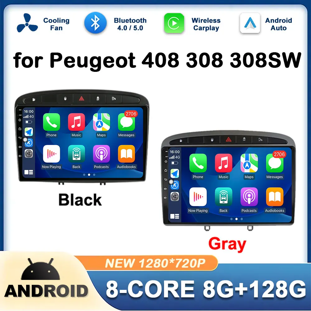 

GPS Navi Android OS Car Radio Multimedia Player for Peugeot 408 308 308SW Touch Screen DSP Stereo Autoradio Head Unit No 2 din