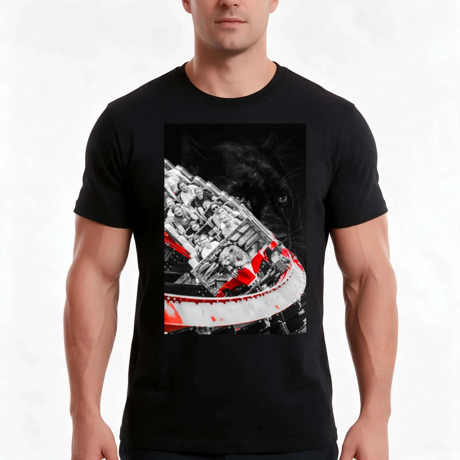 Wildcat's Revenge Rollercoaster @ Hersheypark Custom Image T-Shirt Summer Casual Cotton Tee Oversized Streetwear Tops