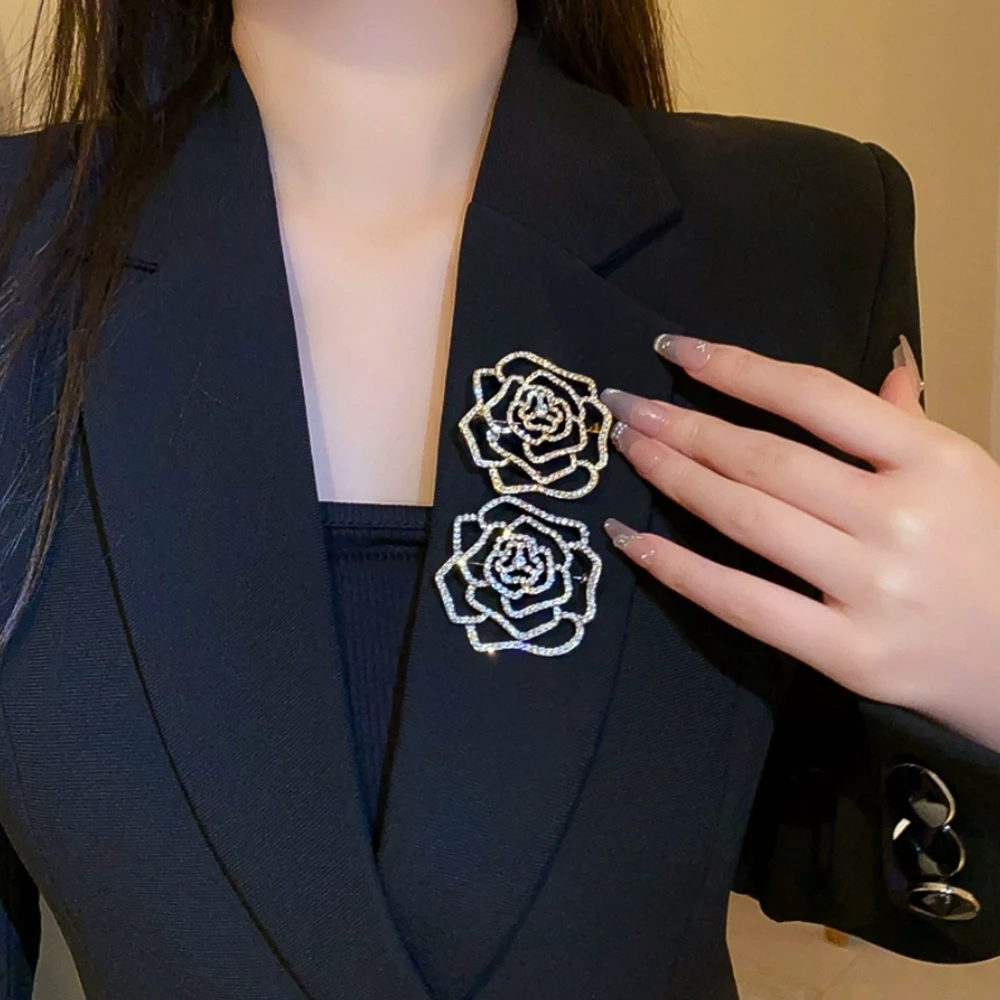 Romantic Rose Brooch, Exquisite And Fashionable Jewelry Shirt For Men And Women, Suit Backpack Accessories, Birthday Party Gift