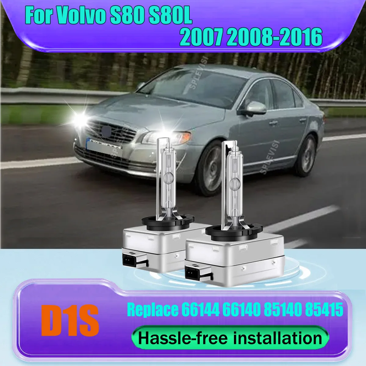 

D1S HID Xenon Headlight Bulbs -designed to go the distance without frequent replacements For Volvo S80 S80L 2007 2008 2009-2016