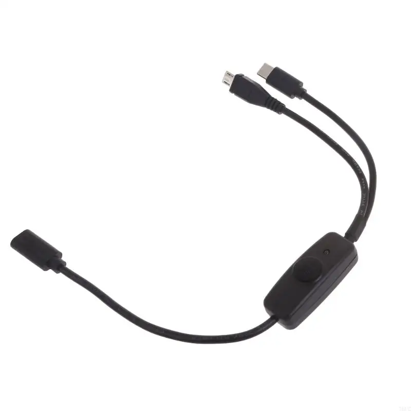 T8UC 2-в-1 USB C к мультизарядному кабелю USB C до Micro USB + Тип C Кабель зарядного устройства