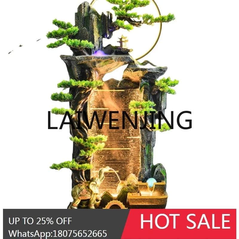 LYY  Lucky Rockery Flowing Water Ornaments Circulating Fountain Opening Gift