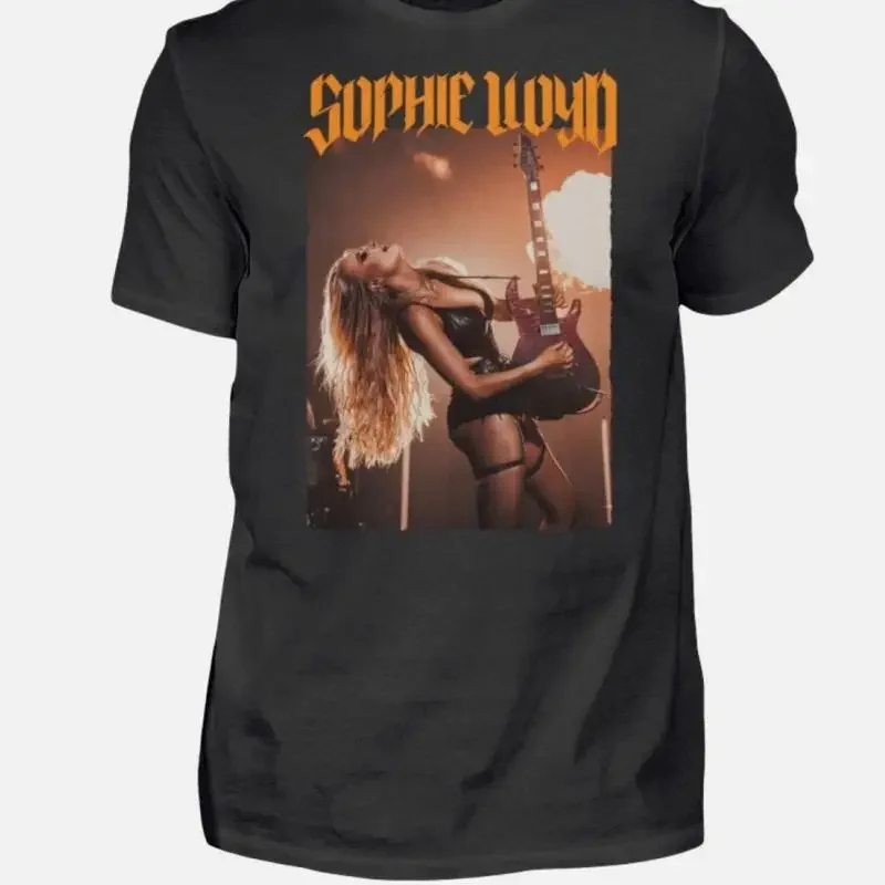 Sophie Lloyd Live In Tour Concert Cotton Black T Shirt For Men Full Size