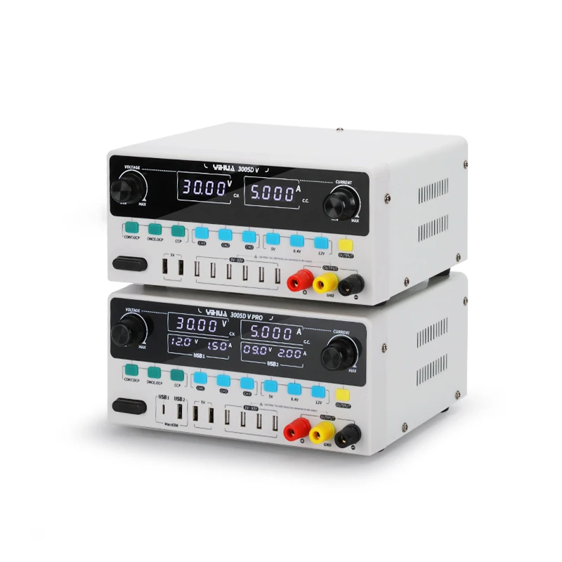 YIHUA 3005D V/3005D V PRO High Precision DC Stabilized Power Supply Adjustable Power Supply Fast Charge Switch Voltage Regulator