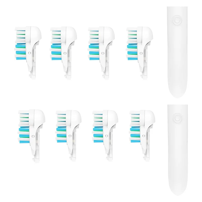 Cabezales de cepillo de repuesto, juego de limpieza de dientes giratorio eléctrico 8X para Braun Oral-B Cross Power 4732, funcionalidad Dual sensible