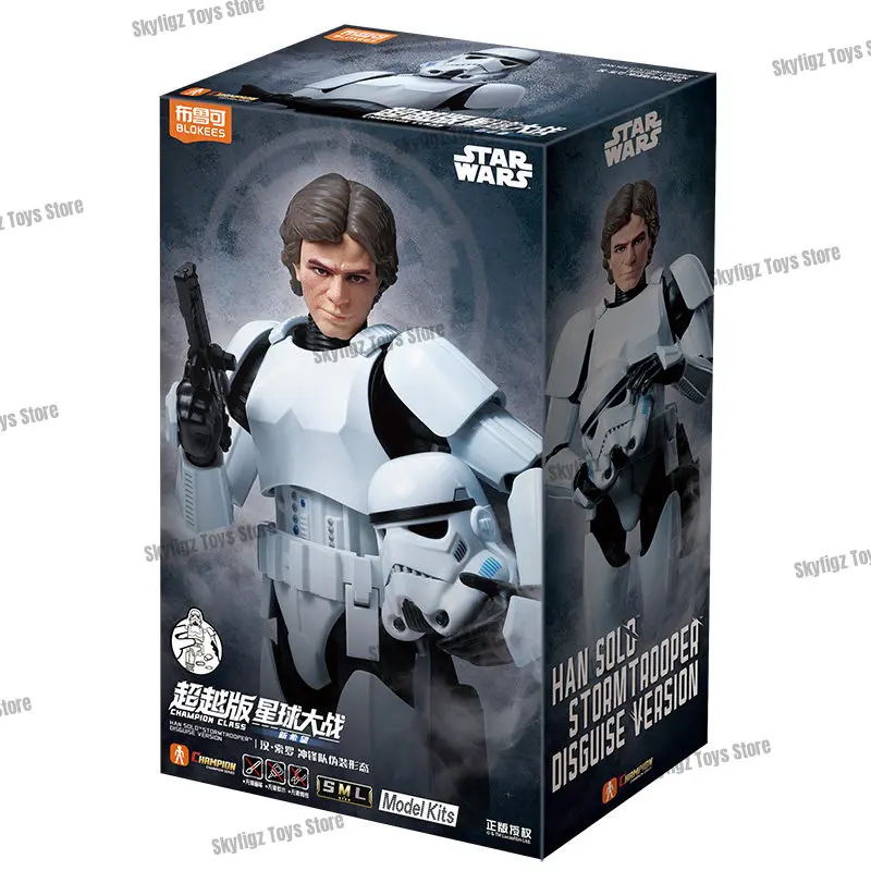 Op voorraad nieuwe collectie Blokees Star Wars Luke Skywalker Imperial Stormtrooper Action Figure Assembly Model Toy Collectible Gift