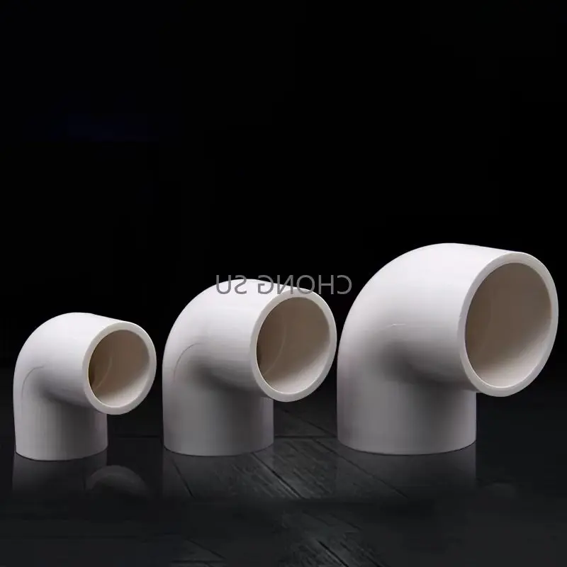 ID 16/20/25/32/40/50/63/75/90/110/125/160/200mm 90 Degree Elbow Connector PVC Pipe Fitting Garden Water Fish Tank Connector DIY