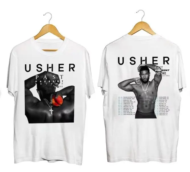 Usher Past Present Future Tour 2024 Shirt, gift for fans. hot