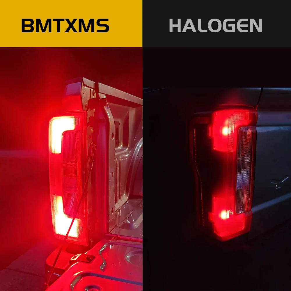 BMTxms 2PCS Strobe Flash W21/5W P21/5W T20 P27/5W P21W LED Bremslichter Super Rot 7443 1157 BAY15D T25 3157 1156 BA15S Bremsleuchte – Detail 5