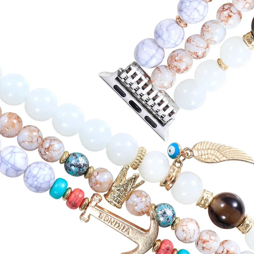 Jewelry Bracelet Strap For Apple watch 45mm 44mm 42mm 46mm 41mm Women Exquisite Wristband iWatch series 10 9 8 7 6 5 4 SE Correa