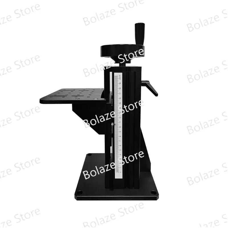 New Optical Experiment Lifting Platform Aluminum Alloy Column T-Type Screw Manual Lifter Z-Axis Displacement Slide Table 200MM