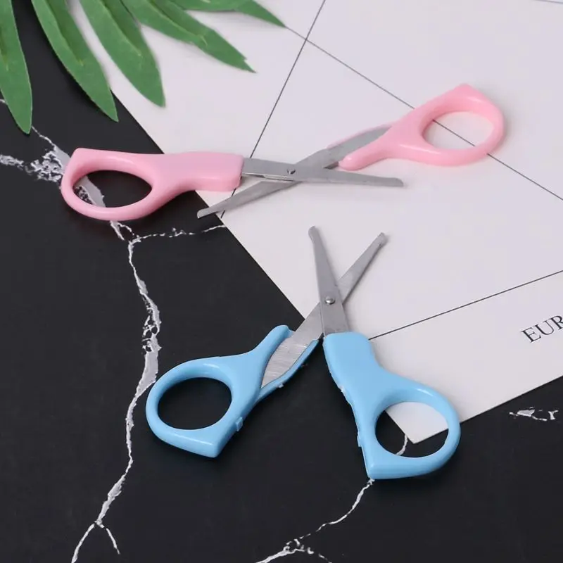 Round Tip Baby Nails Cutter Grooming Nursing Care Newborn Kids Safety Scissors QX2D