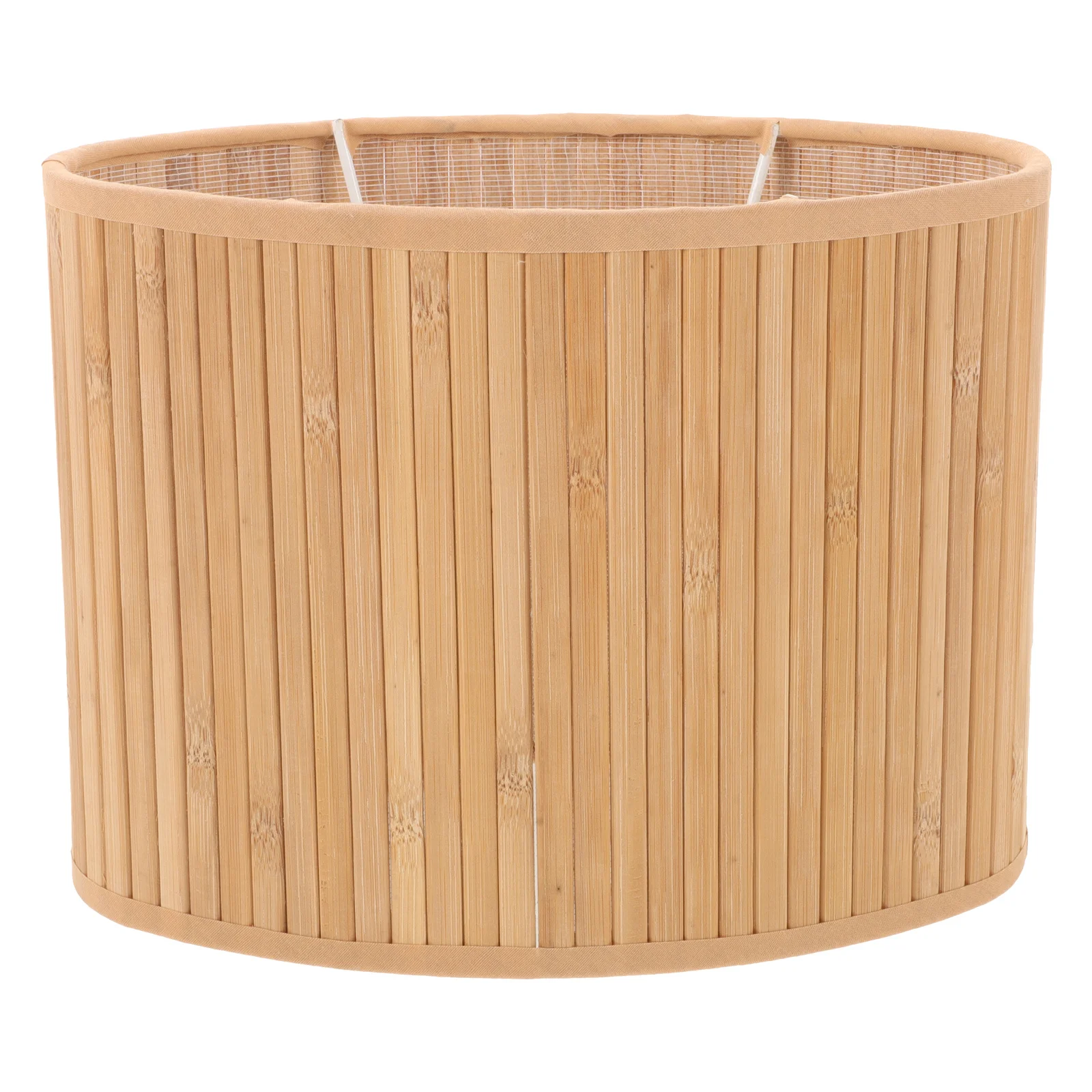

Woven Bamboo Oval Lamp Shade Fabric Lined Easy Installation for Table Lamp E27 E14 Compatible Small Lampshades Tea Room
