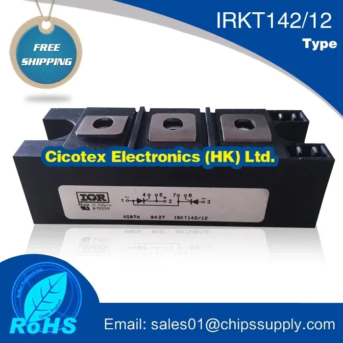 

IRKT142/12 SCR DBL HISCR 1200V 140A INTAPAK IRKT 142/12 MODULE IGBT IRKT142-12 IRKT14212