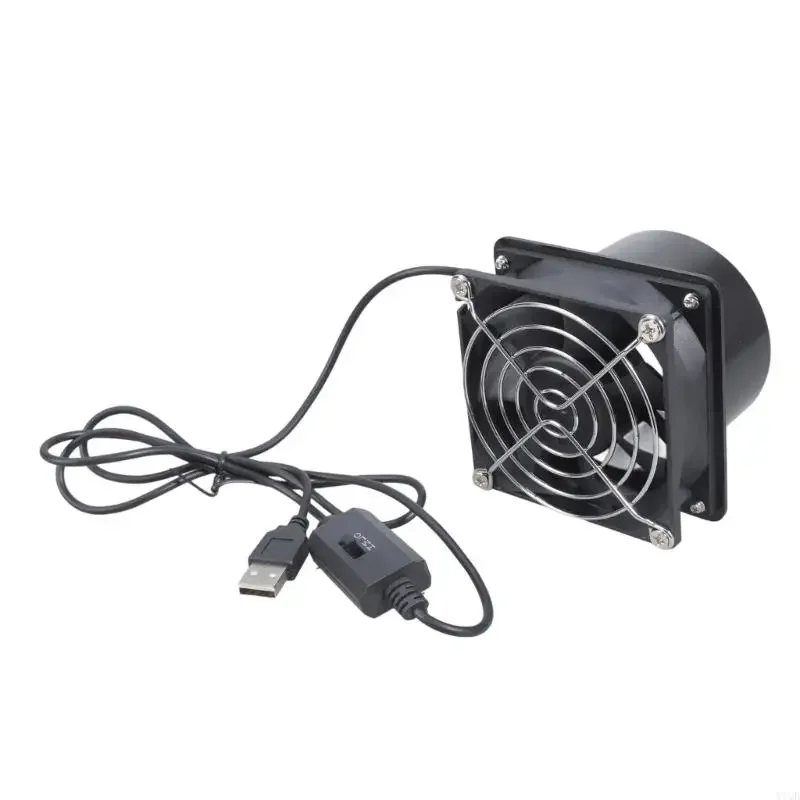 

High Speed 3000RPM Exhaust Fan Detachable Design 50CFM USB For Kitchen Extraction Bathroom Ventilation